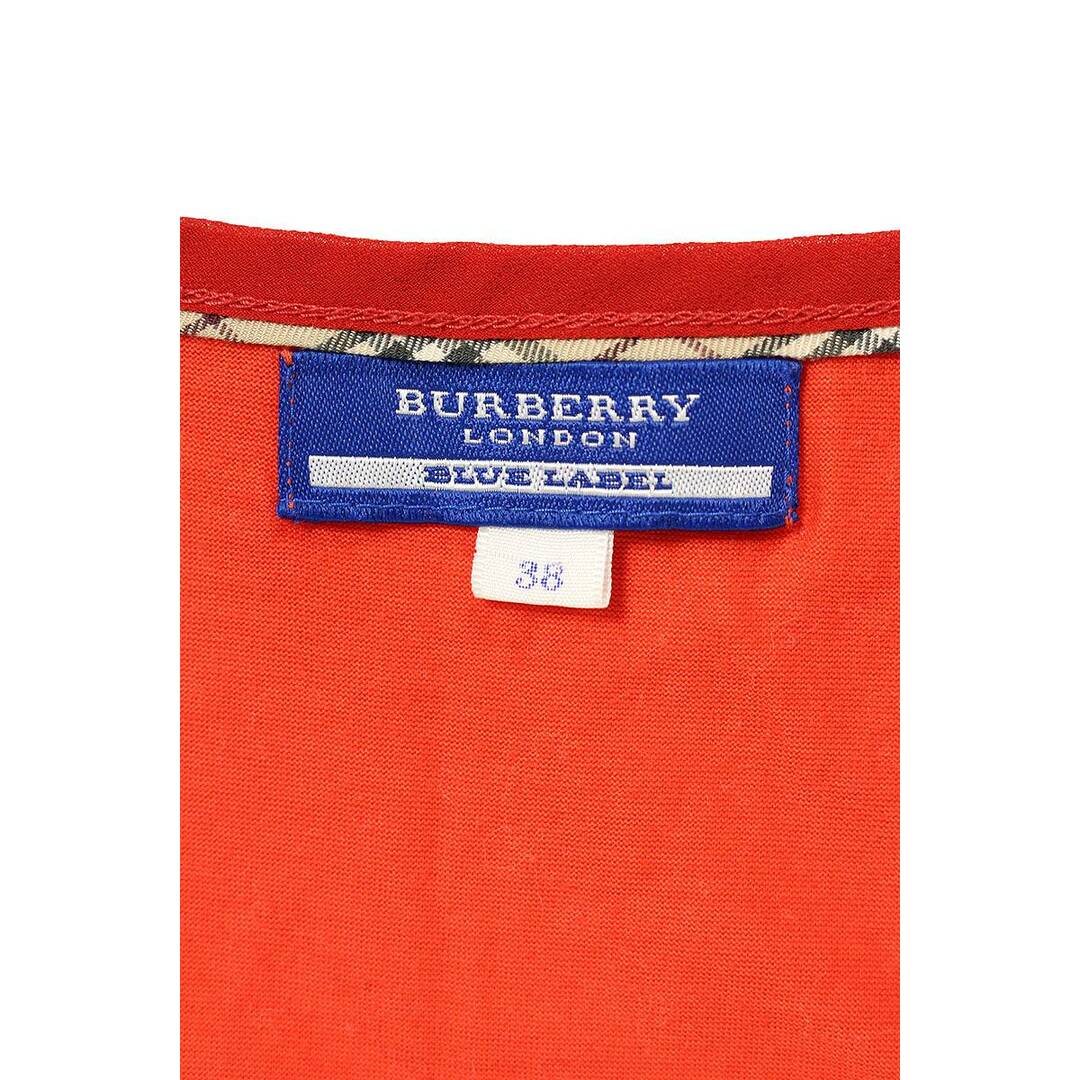 BURBERRY BLUE LABEL(バーバリーブルーレーベル)のバーバリーブルーレーベル  E1P77-548-15 エンブレム刺繍ノースリーブカットソー レディース 38 レディースのトップス(タンクトップ)の商品写真