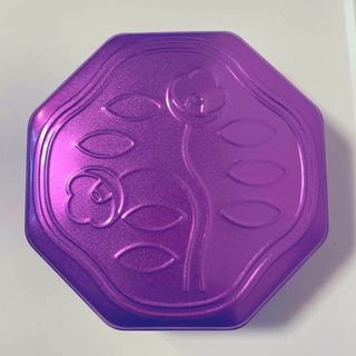 資生堂パーラー 花椿ビスケット 限定パープル缶  空缶(菓子/デザート)