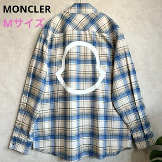 モンクレール(MONCLER)の【新品未使用タグ付き】MONCLER ビッグロゴ 長袖チェックシャツ(シャツ)