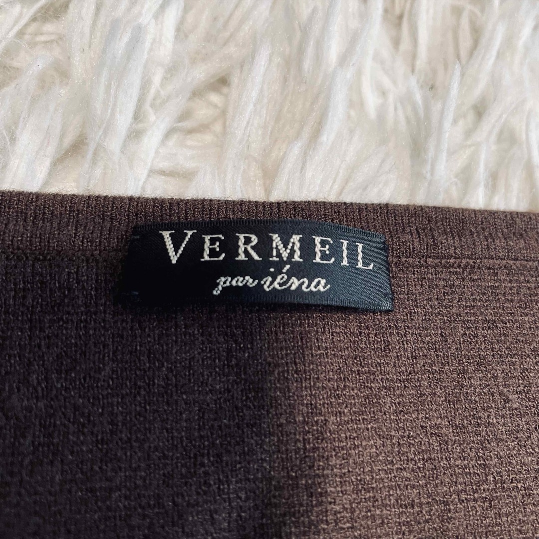 VERMEIL par iena(ヴェルメイユパーイエナ)のVERMEIL par iena イエナ　ミラノリブハイゲージＶネックニット レディースのトップス(ニット/セーター)の商品写真