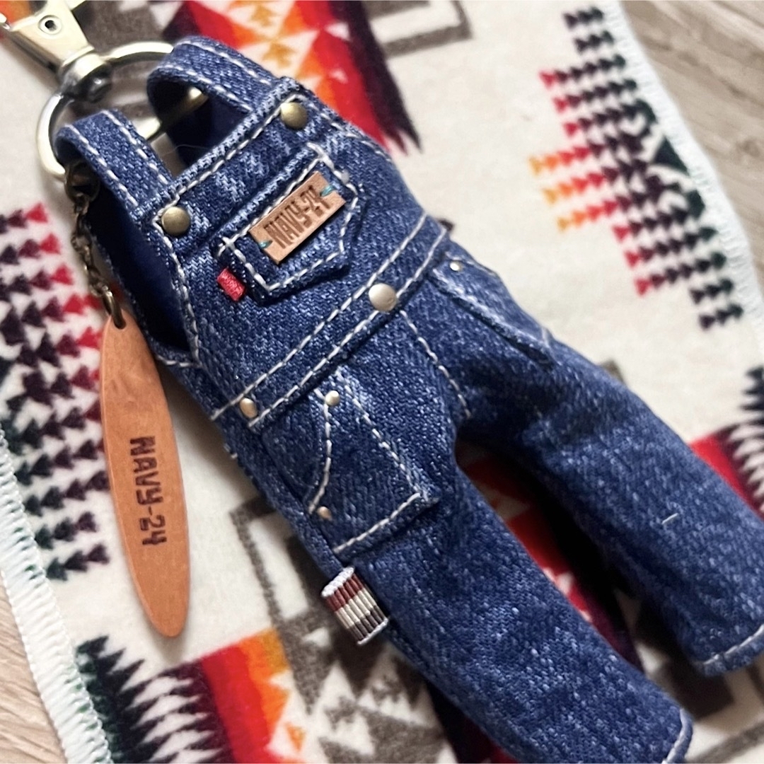 👖DENIM REMAKE  BAG CHARM ハンドメイドのファッション小物(バッグチャーム)の商品写真