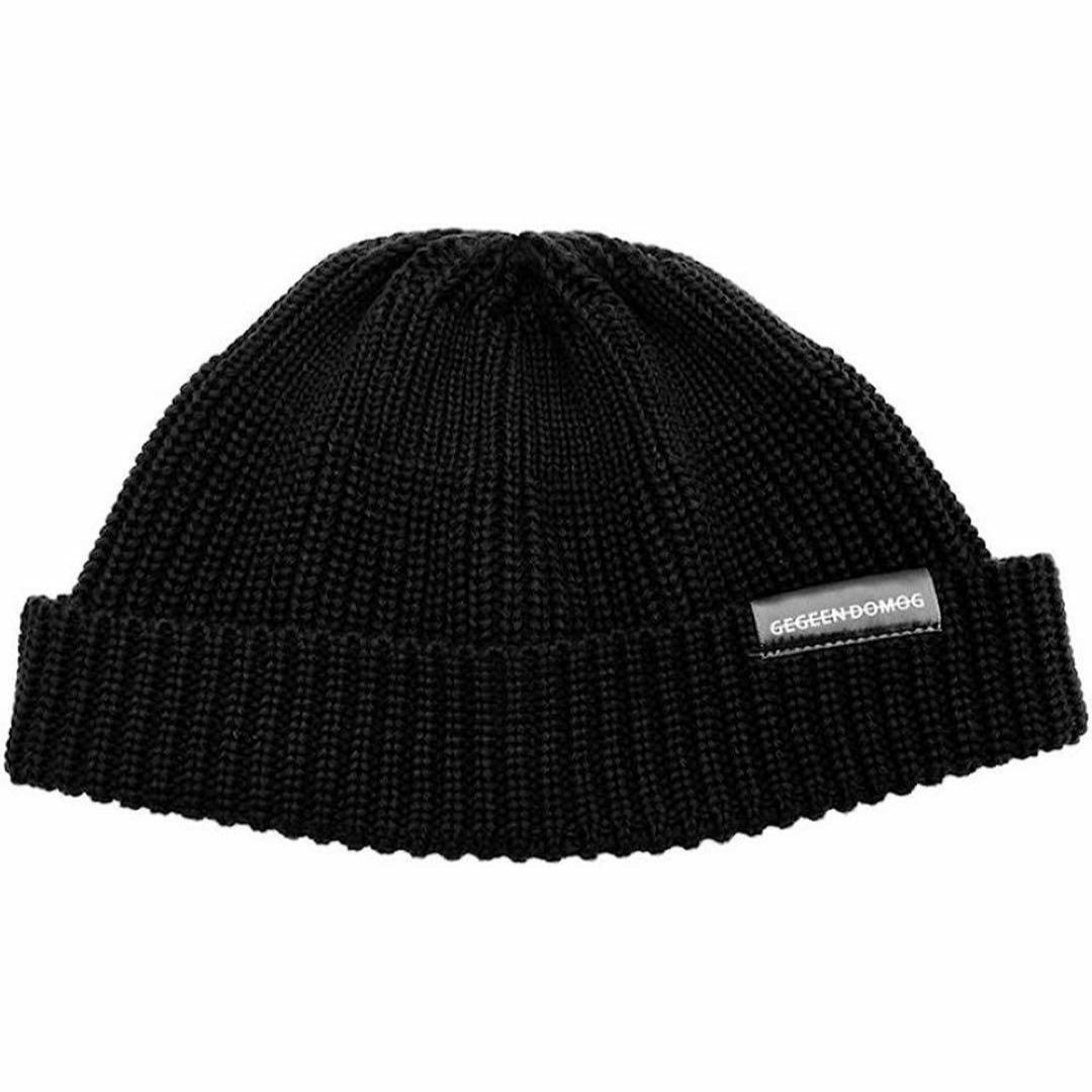 ニット帽 浅め 春秋 イスラム帽 男女 大きめ ニットキャップ ブラック メンズの帽子(ニット帽/ビーニー)の商品写真
