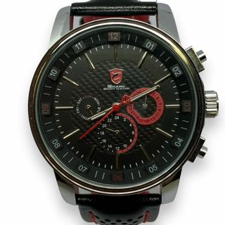 【電池交換済】SHARK SPORT WATCH　RS011L ブラックｘレッド(腕時計(アナログ))