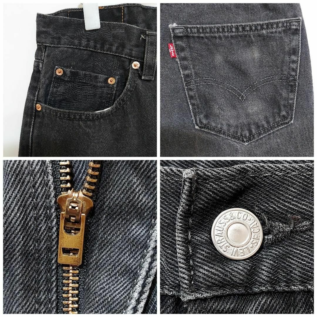 Levi's(リーバイス)のリーバイス550 Levis W33 ブラックデニム 黒 バギーパンツ 9053 メンズのパンツ(デニム/ジーンズ)の商品写真