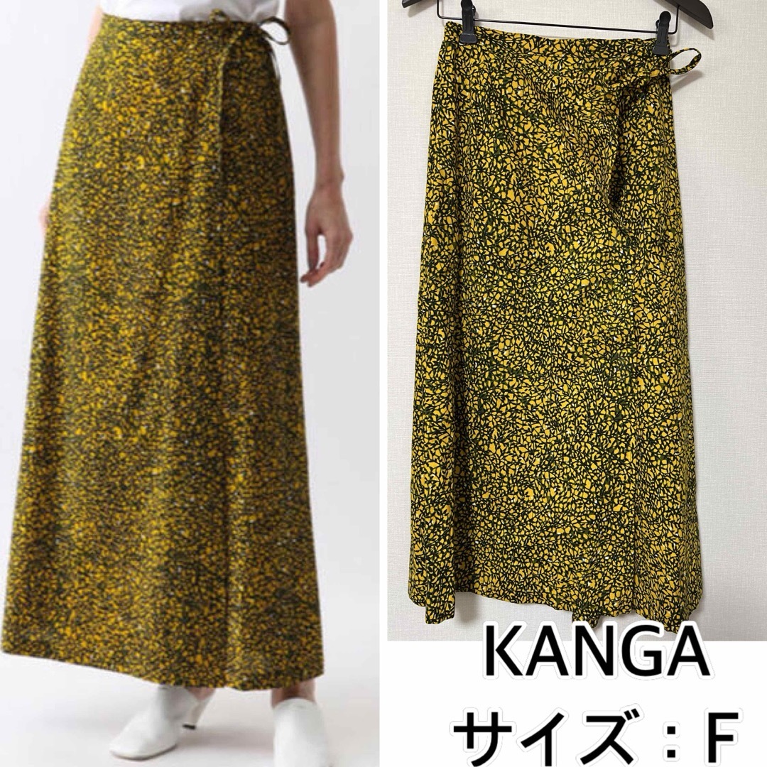 KANGA❤️バティックプリントラップスカート　カンガ レディースのスカート(ロングスカート)の商品写真