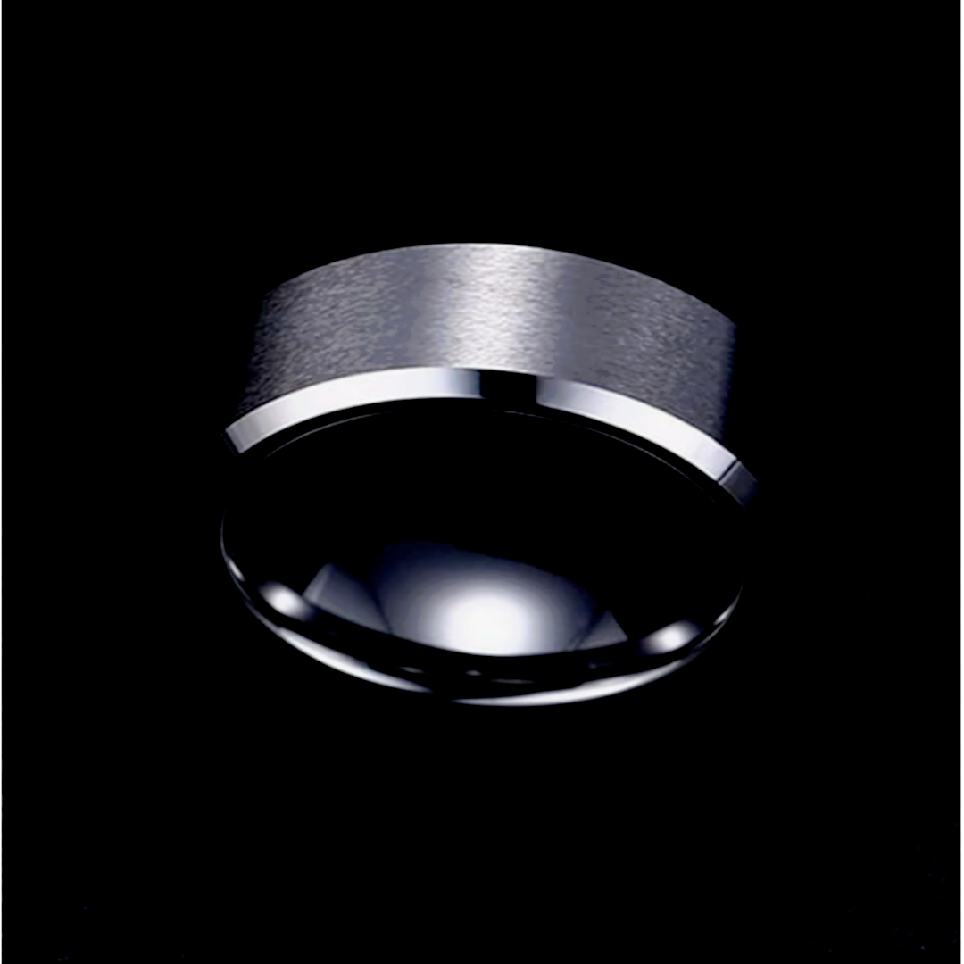 【RN132】リング　アクセサリー 　メンズ 　シルバー　タングステン 　指輪 メンズのアクセサリー(リング(指輪))の商品写真
