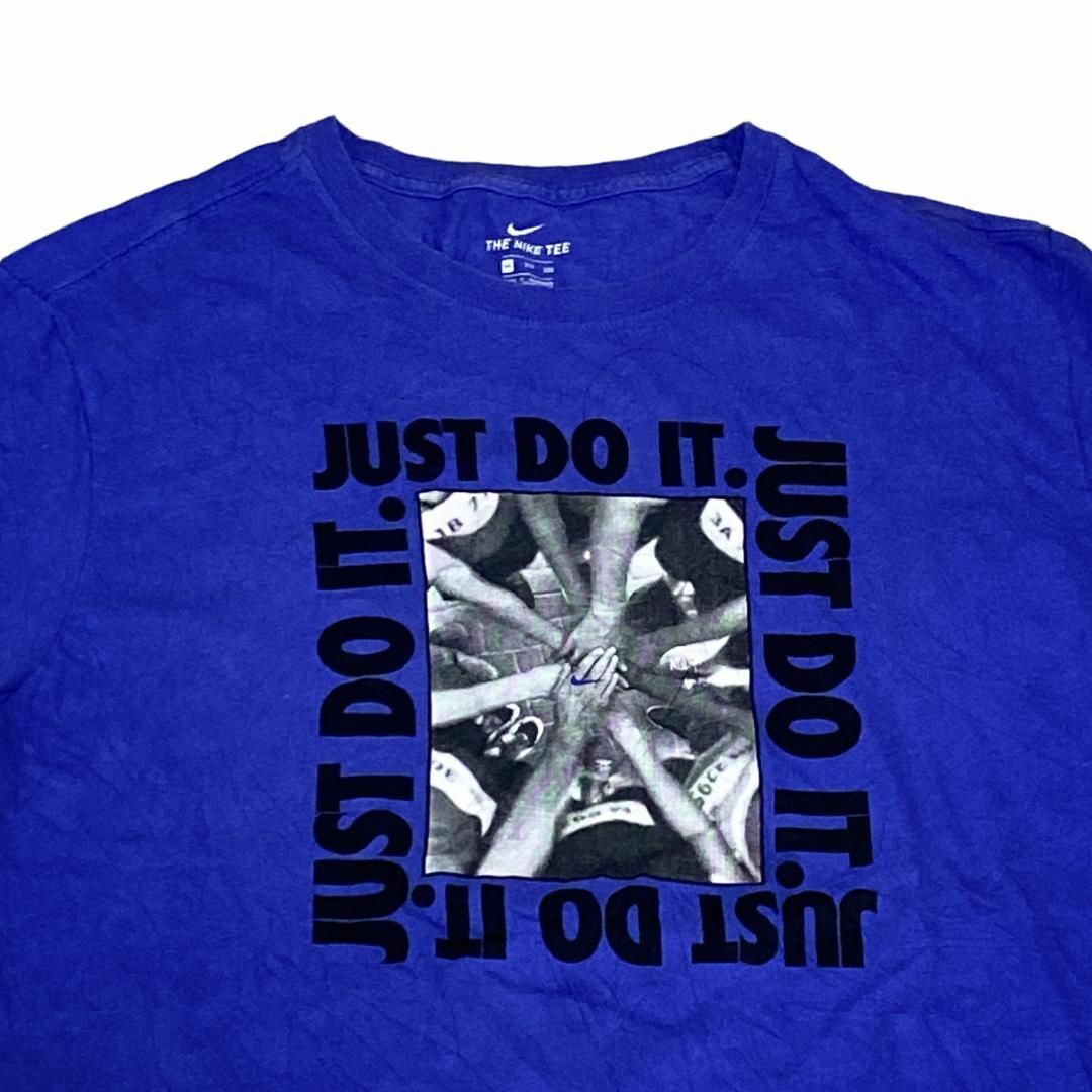 NIKE(ナイキ)のNIKE ナイキ 半袖Tシャツ JUST DO IT ブルー US古着c92 メンズのトップス(Tシャツ/カットソー(半袖/袖なし))の商品写真