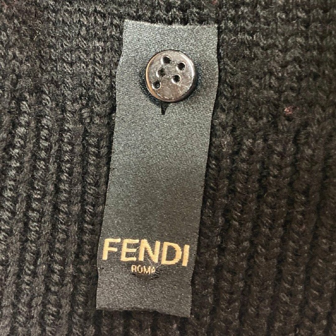 FENDI(フェンディ)の★FENDI×Noel Fielding フェンディ×ノエル・フィールディング 21AW FZY463AH3E グラフィック総柄 プルオーバー ニットセーター ブラック×マルチ size50 メンズのトップス(ニット/セーター)の商品写真