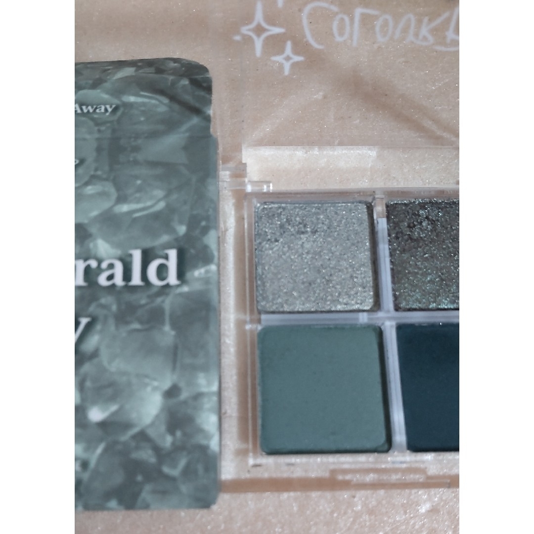 colourpop(カラーポップ)の【used】カラーポップ　アイシャドウパレットAn Emerald Away コスメ/美容のベースメイク/化粧品(アイシャドウ)の商品写真