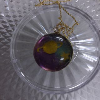 ネックレス　宇宙　ハンドメイド(ネックレス)