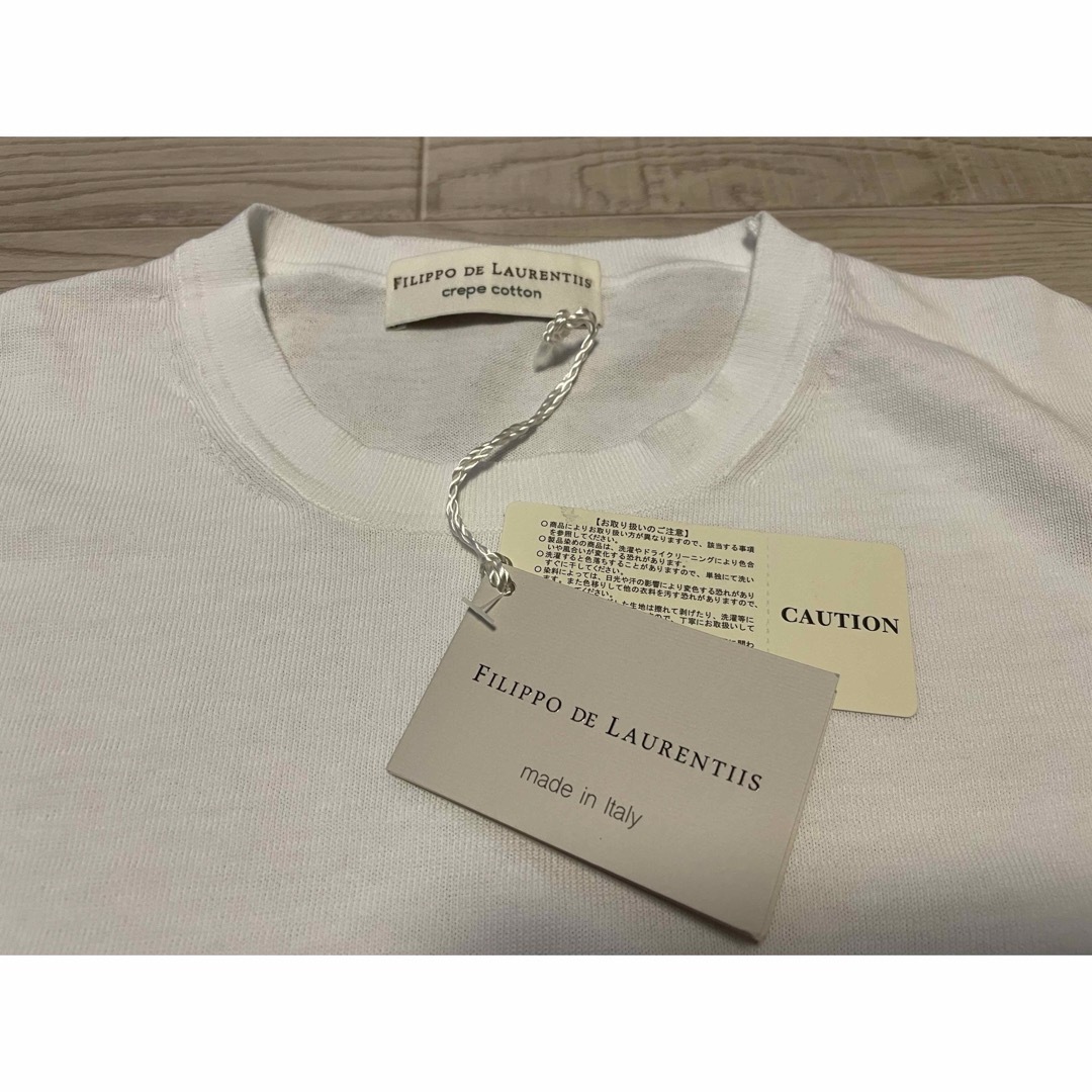 Cruciani(クルチアーニ)のFILIPPO DE LAURENTIIS  ニットT 52 メンズのトップス(Tシャツ/カットソー(半袖/袖なし))の商品写真