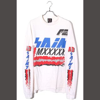 アザー(other)の22SS セントマイケル SIZE:OS LS TEE MOTO WHITE(Tシャツ/カットソー(七分/長袖))