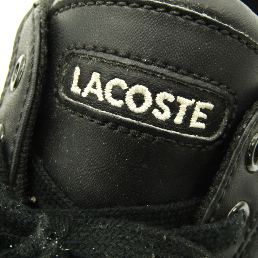 LACOSTE(ラコステ)のラコステ スニーカー ローカットブランド シューズ 靴 黒 メンズ USA9.5サイズ ブラック LACOSTE メンズの靴/シューズ(スニーカー)の商品写真