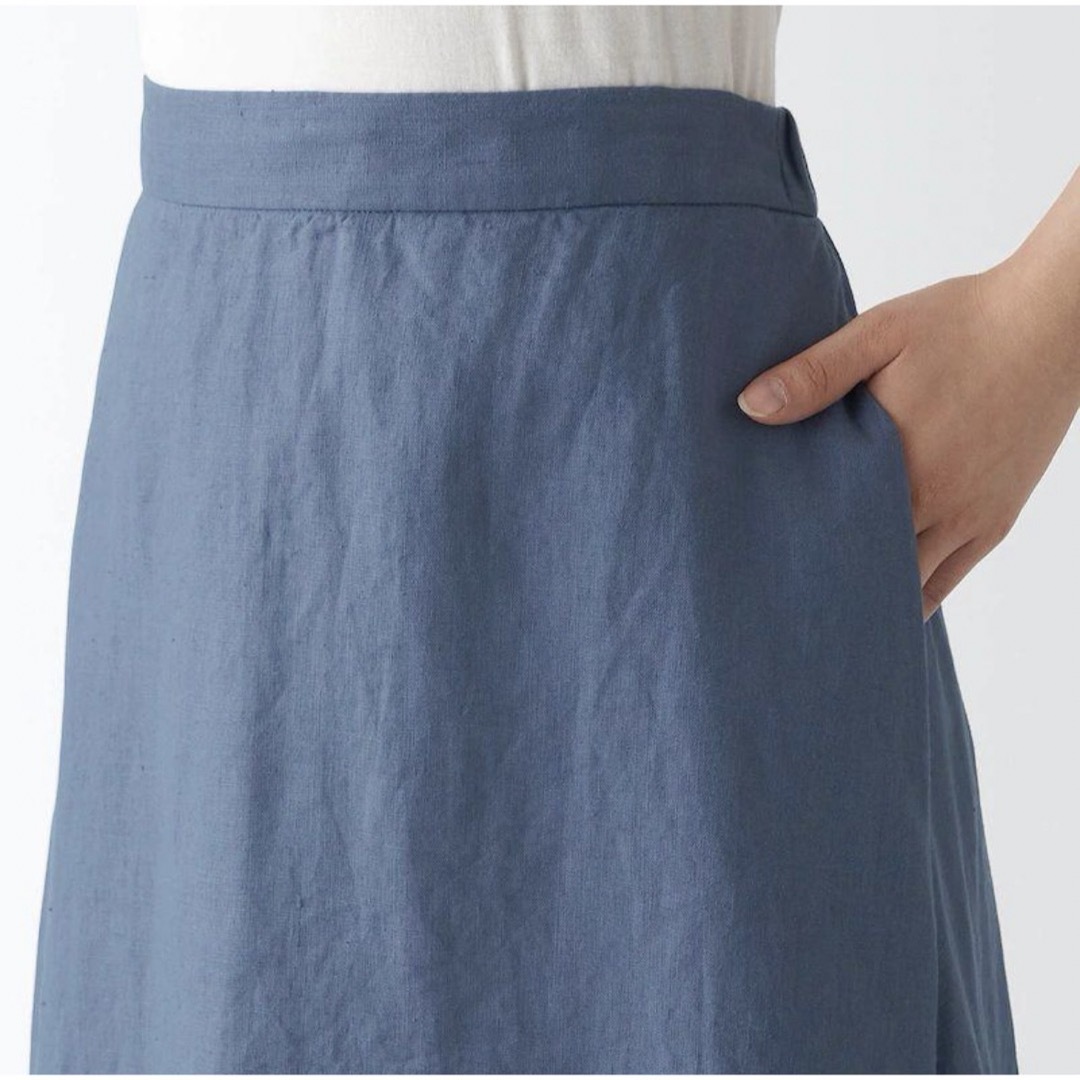 MUJI (無印良品)(ムジルシリョウヒン)のヘンプフレアスカートM 無印良品 レディースのスカート(ロングスカート)の商品写真