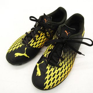 プーマ(PUMA)のプーマ サッカースパイク 靴 シューズ 黒 キッズ 男の子用 24サイズ ブラック PUMA(その他)