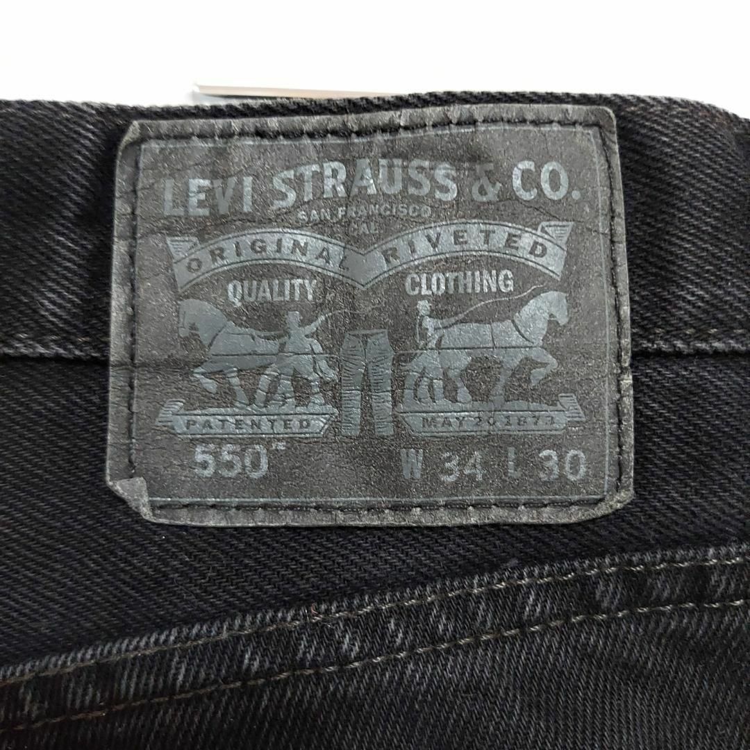 Levi's(リーバイス)のリーバイス550 Levis W34 ブラックデニム 黒 バギーパンツ 9056 メンズのパンツ(デニム/ジーンズ)の商品写真