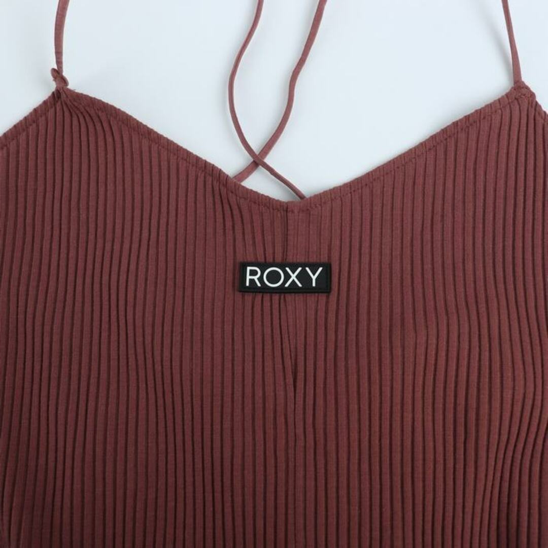 Roxy(ロキシー)のロキシー サロペット オーバーオール リブニット ストレッチ レディース Mサイズ ブラウン ROXY レディースのパンツ(サロペット/オーバーオール)の商品写真