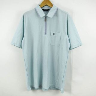 Munsingwear - マンシングウェア 半袖ポロシャツ トップス グランドスラム ゴルフウエア 日本製 メンズ Lサイズ ミントグリーン Munsing wear
