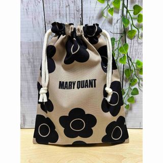 マリークワント(MARY QUANT)のMARY QUANT 両ヒモ巾着袋(裏地付き)モカベージュ(ポーチ)