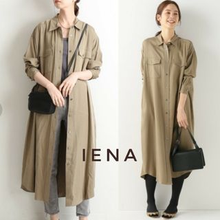 IENA - 美品 IENA イエナ モールスキン バイオシャツワンピース 36