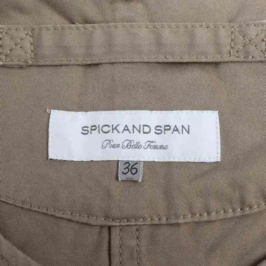 Spick & Span(スピックアンドスパン)のスピックアンドスパン ブルゾン ジャケット アウター ミリタリー レディース 36サイズ カーキ Spick and Span レディースのジャケット/アウター(ブルゾン)の商品写真