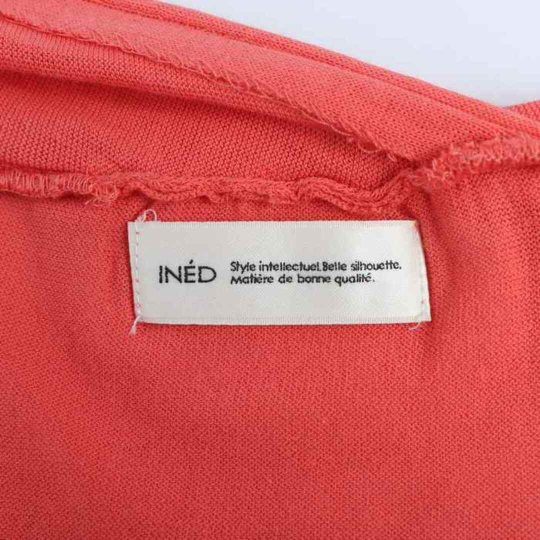 INED(イネド)のイネド カーディガン トップス ニット セーター レディース 9サイズ オレンジ INED レディースのトップス(カーディガン)の商品写真