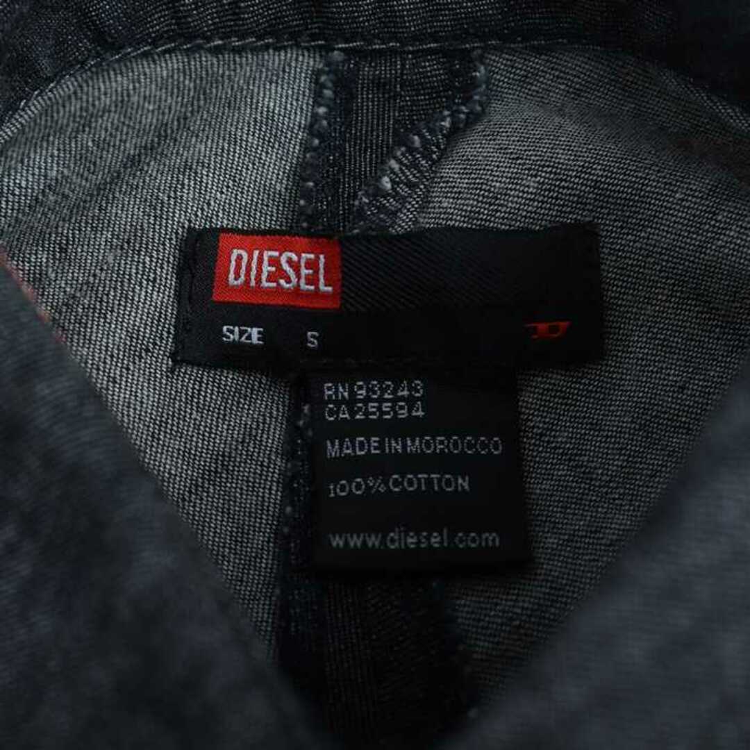 DIESEL(ディーゼル)のディーゼル 半袖シャツ トップス カットソー デニム レディース Sサイズ グレー DIESEL レディースのトップス(カットソー(半袖/袖なし))の商品写真