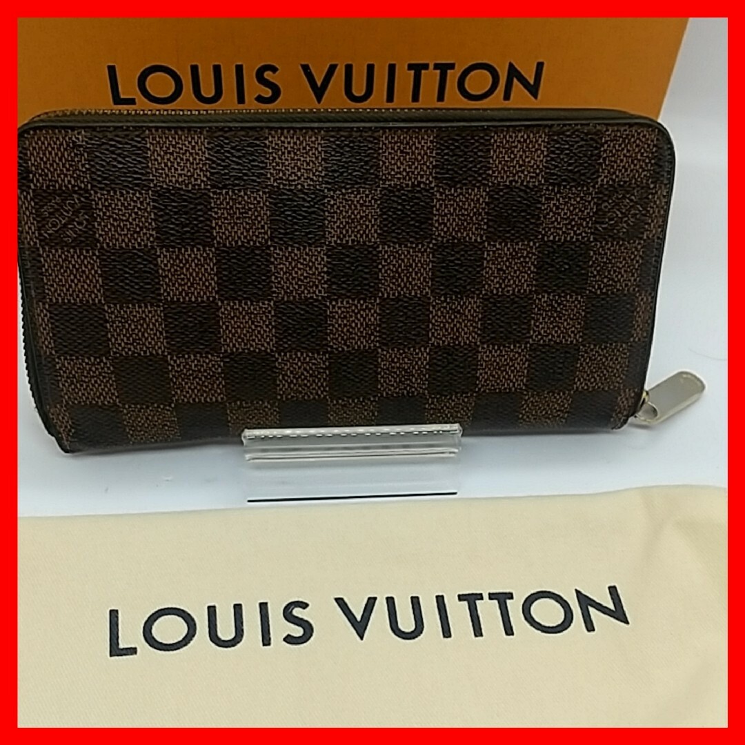 LOUIS VUITTON(ルイヴィトン)の【良品】ルイヴィトン ダミエ エベヌ ジッピーウォレット 長財布 レディースのファッション小物(財布)の商品写真