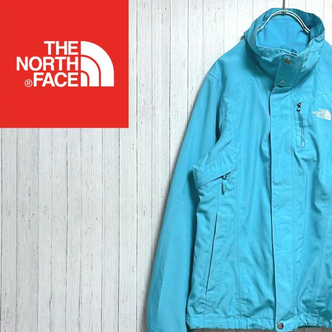 THE NORTH FACE(ザノースフェイス)のノースフェイス　マウンテンジャケット　ジップアップ　刺繍ロゴ　古着女子　S レディースのジャケット/アウター(ブルゾン)の商品写真