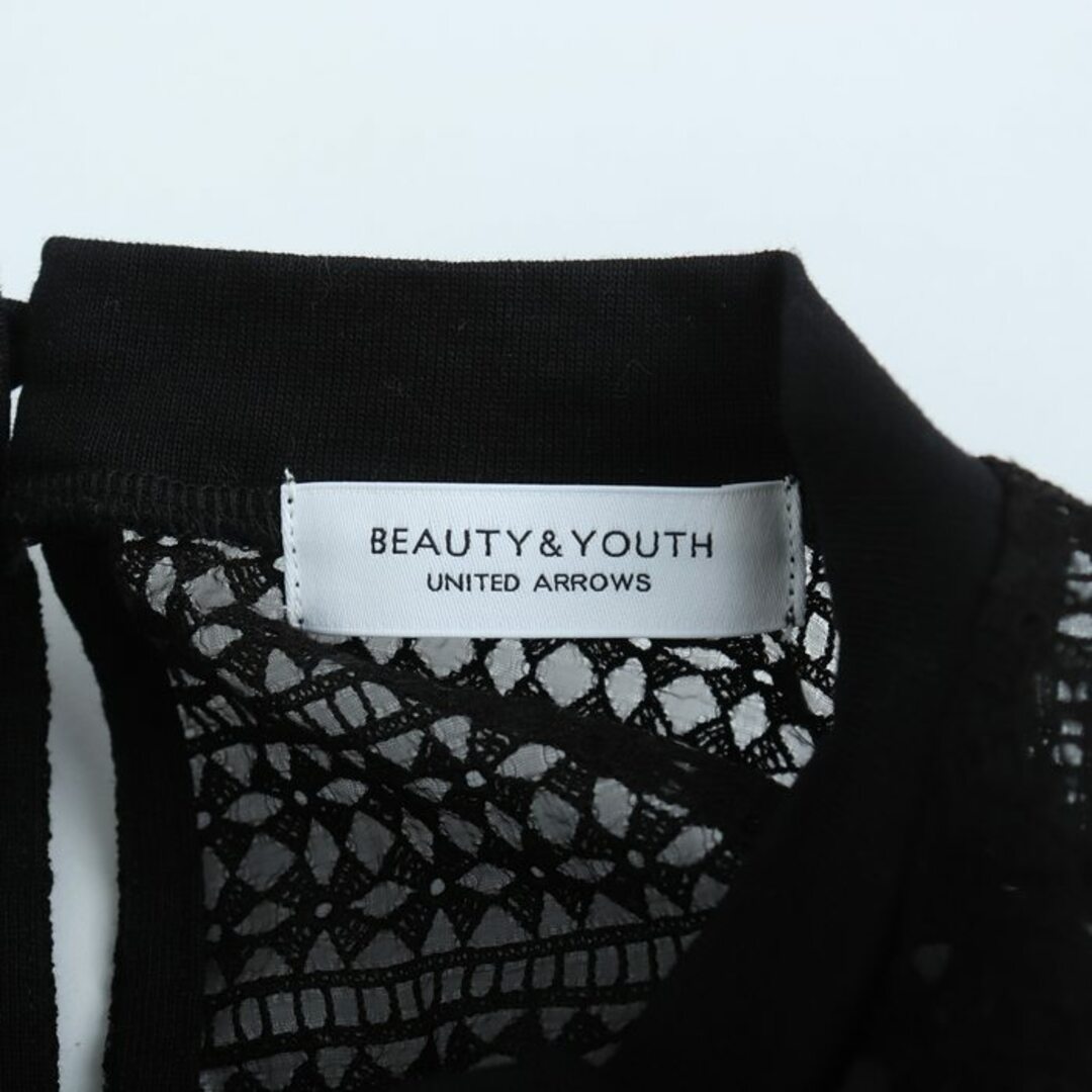 BEAUTY&YOUTH UNITED ARROWS(ビューティアンドユースユナイテッドアローズ)のビューティアンドユースユナイテッドアローズ カットソー シャツ レディース ﾌﾘｰサイズ ブラック BEAUTY&YOUTH UNITED ARROWS レディースのトップス(カットソー(長袖/七分))の商品写真