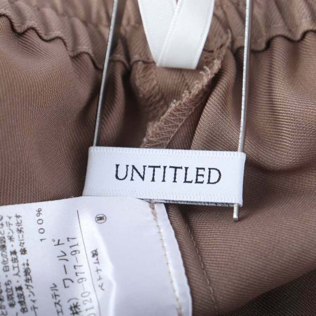 UNTITLED(アンタイトル)のアンタイトル クロップドパンツ ボトムス スカンツ スカート ワールド レディース 2サイズ ブラウン UNTITLED レディースのパンツ(クロップドパンツ)の商品写真
