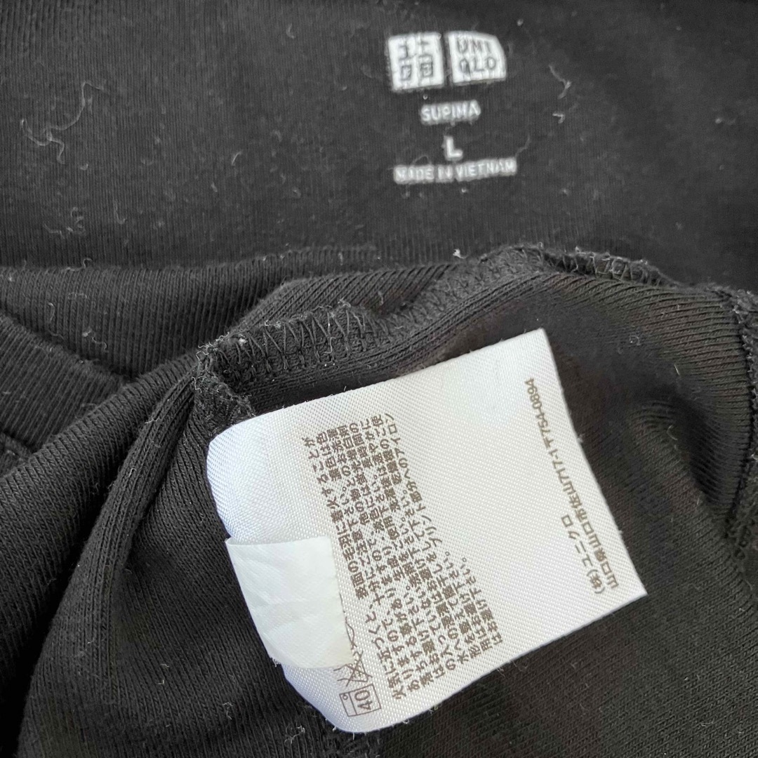 UNIQLO(ユニクロ)のユニクロ　Tシャツ　黒　美品 メンズのトップス(Tシャツ/カットソー(半袖/袖なし))の商品写真