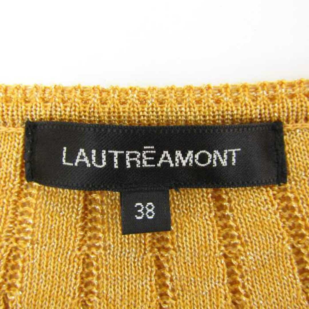 LAUTREAMONT(ロートレアモン)のロートレアモン ニット トップス 七分袖 カットソー レディース 38サイズ オレンジ LAUTREAMONT レディースのトップス(ニット/セーター)の商品写真