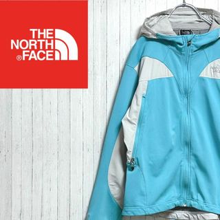 ザノースフェイス(THE NORTH FACE)のノースフェイス　デナリジャケット　刺繍ロゴ　パーカー　アウトドア　ジップアップ(ブルゾン)