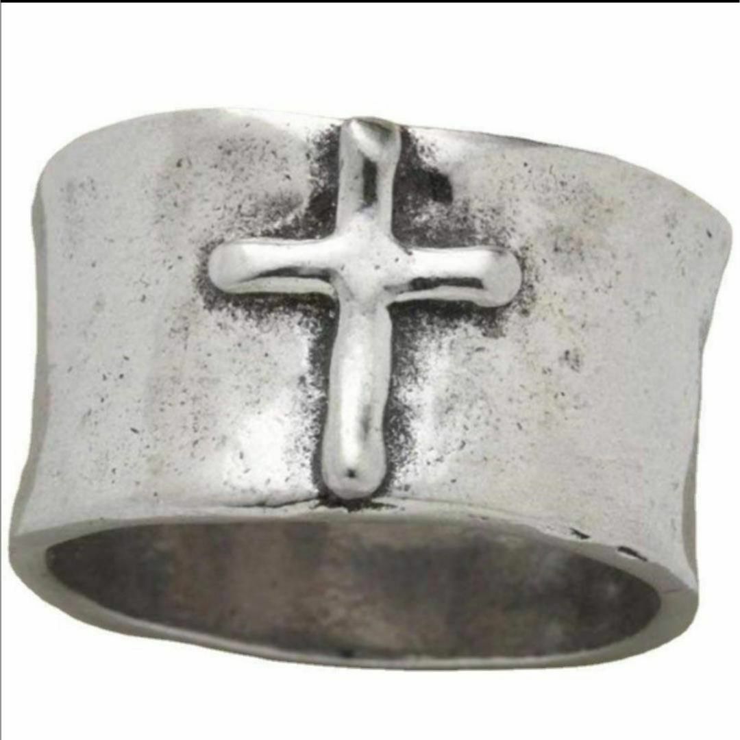 【H077】リング メンズ シルバー アクセサリー 十字架 指輪 20号 メンズのアクセサリー(リング(指輪))の商品写真
