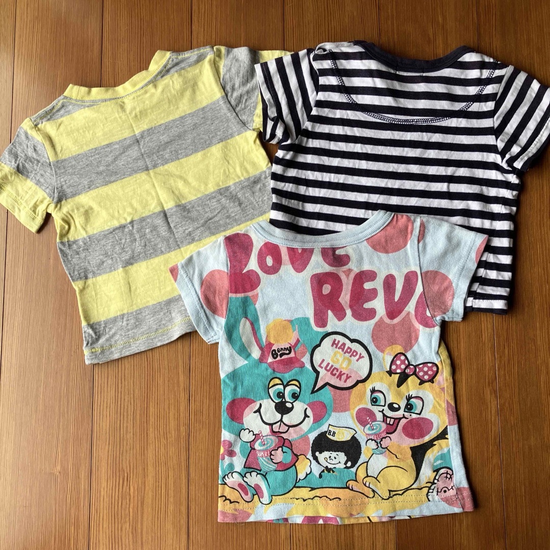 LOVE REVOLUTION(ラブレボリューション)の80  半袖Tシャツ　3枚 キッズ/ベビー/マタニティのベビー服(~85cm)(Ｔシャツ)の商品写真