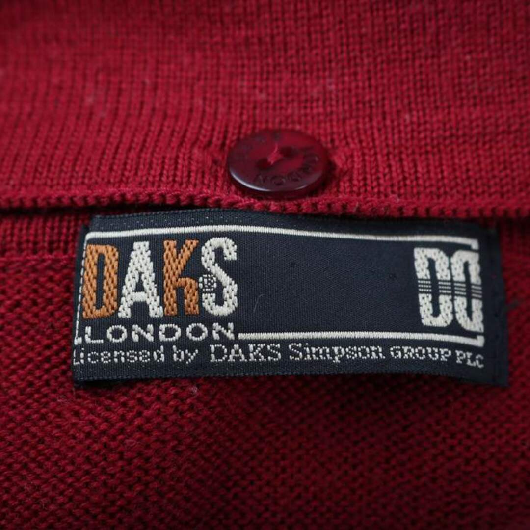 DAKS(ダックス)のダックス ポロシャツ トップス ノースリーブ ウール レディース Lサイズ レッド DAKS レディースのトップス(ポロシャツ)の商品写真