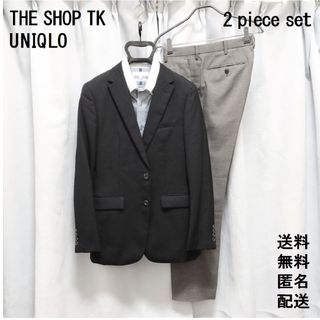 ザショップティーケー(THE SHOP TK)のショップTK【M】ユニクロ【ジャケパン】ビジネス 上下セット 送料無料 匿名配送(セットアップ)