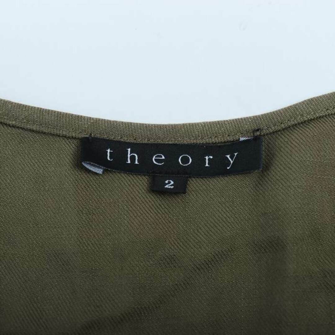 theory(セオリー)のセオリー ワンピース トップス 半袖 ミリタリー レディース 2サイズ カーキ theory レディースのワンピース(その他)の商品写真