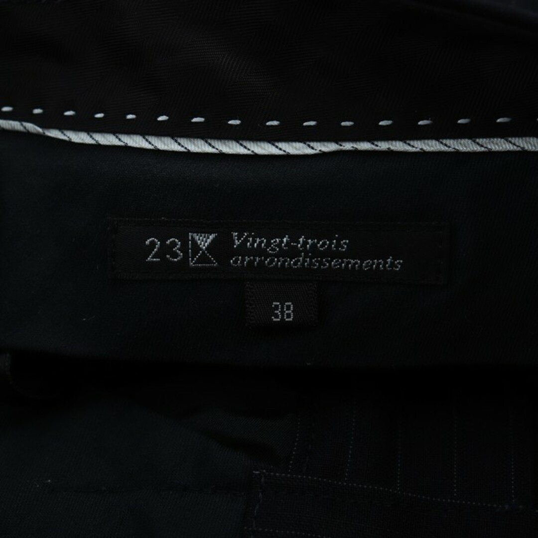 ニジュウサンクデュクス パンツ ボトムス スーツ ウール混 レディース 38サイズ ネイビー 23区 DEUX レディースのパンツ(その他)の商品写真