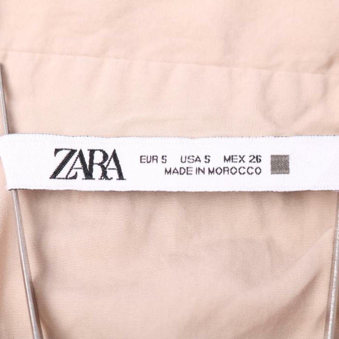 ZARA(ザラ)のザラ ワンピース トップス 半袖シャツ レディース Sサイズ ベージュ ZARA レディースのワンピース(その他)の商品写真