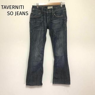 タヴァニティソージーンズ デニムパンツ ジーンズ ブーツカット 濃紺 ワッペン(デニム/ジーンズ)