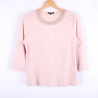 ニジュウサンクデュクス 長袖Ｔシャツ トップス カットソー レディース 44サイズ ピンク 23区 DEUX(Tシャツ(長袖/七分))