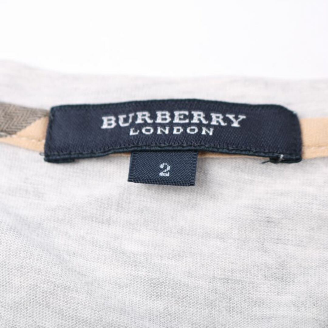 BURBERRY(バーバリー)のバーバリー 半袖Ｔシャツ トップス カットソー 三陽商会 レディース 2サイズ グレー BURBERRY レディースのトップス(Tシャツ(半袖/袖なし))の商品写真