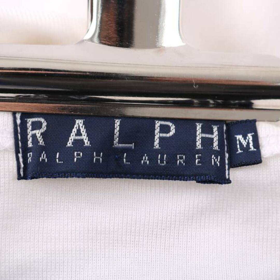 Ralph Lauren(ラルフローレン)のラルフローレン 半袖Ｔシャツ トップス カットソー レディース Mサイズ ホワイト RALPH LAUREN レディースのトップス(Tシャツ(半袖/袖なし))の商品写真