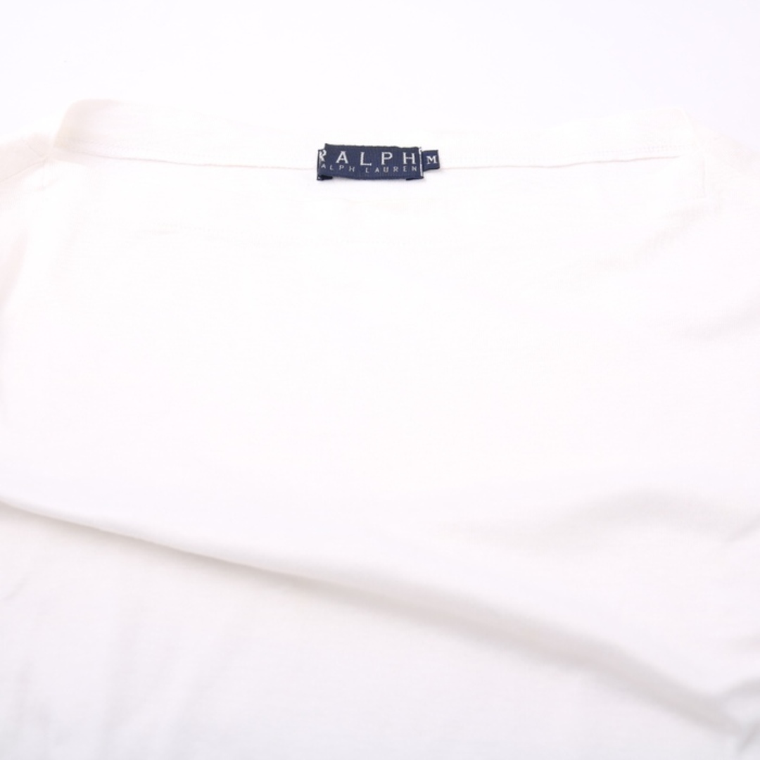 Ralph Lauren(ラルフローレン)のラルフローレン 半袖Ｔシャツ トップス カットソー レディース Mサイズ ホワイト RALPH LAUREN レディースのトップス(Tシャツ(半袖/袖なし))の商品写真