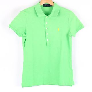 ポロラルフローレン(POLO RALPH LAUREN)のポロ・ラルフローレン ポロシャツ トップス 半袖 カットソー レディース Mサイズ グリーン POLO RALPH LAUREN(ポロシャツ)