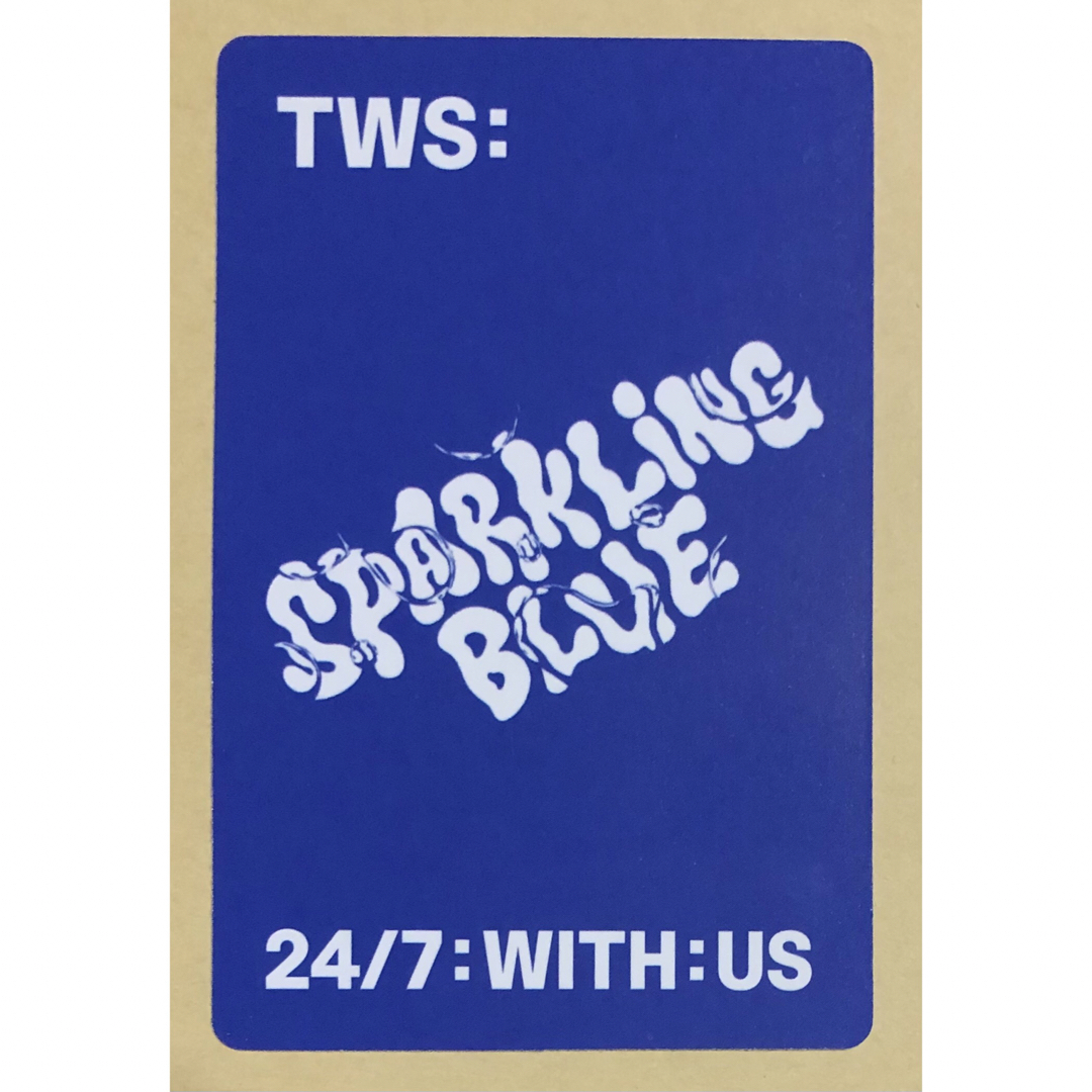 TWS Sparkling Blue シンユ シニュ SHINYU トレカ 白の通販 by TWS Sparkling Blue シンユ シニュ SHINYU トレカ 白の通販 by
