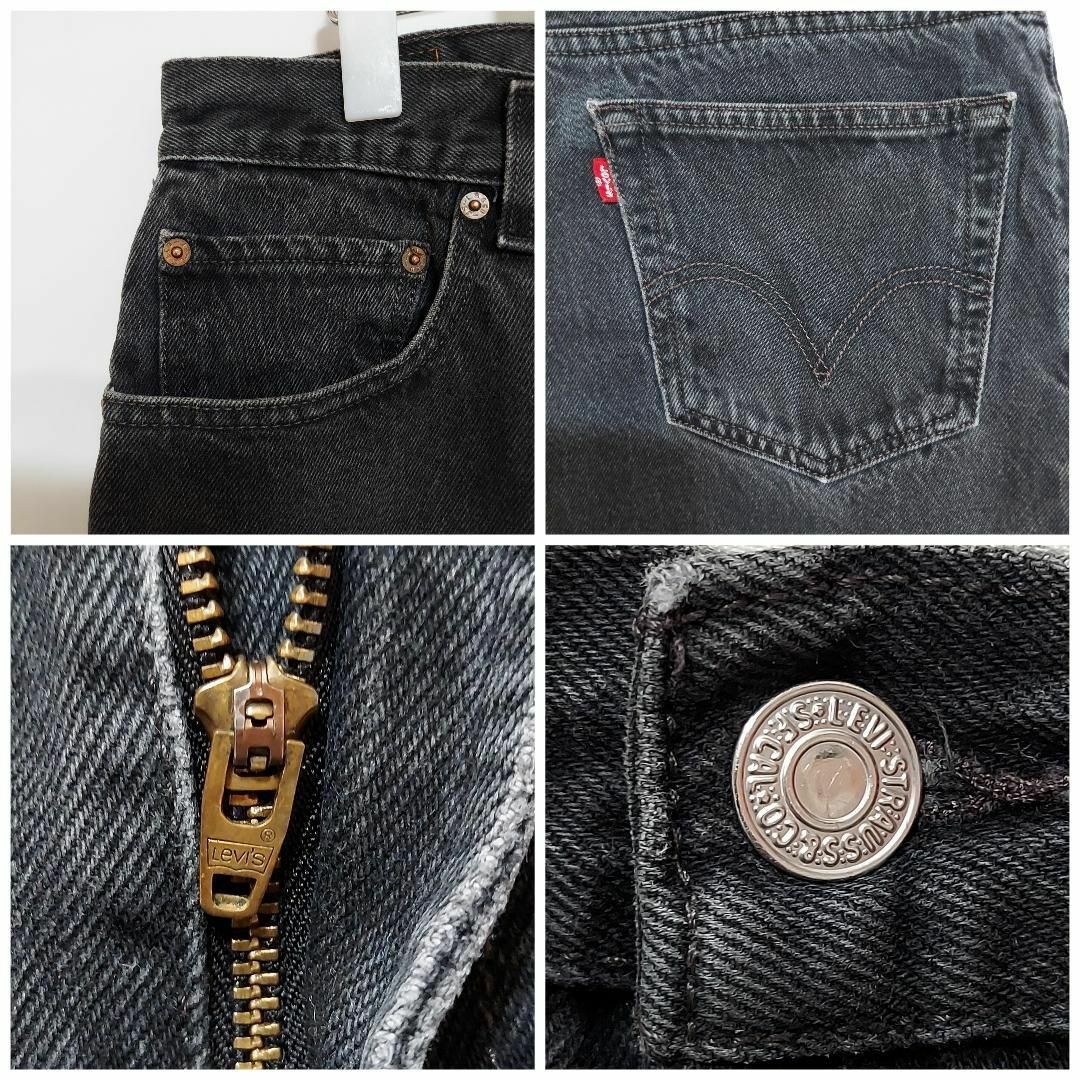 Levi's(リーバイス)のリーバイス550 Levis W36 ブラックデニムパンツ 黒 00s 9061 メンズのパンツ(デニム/ジーンズ)の商品写真