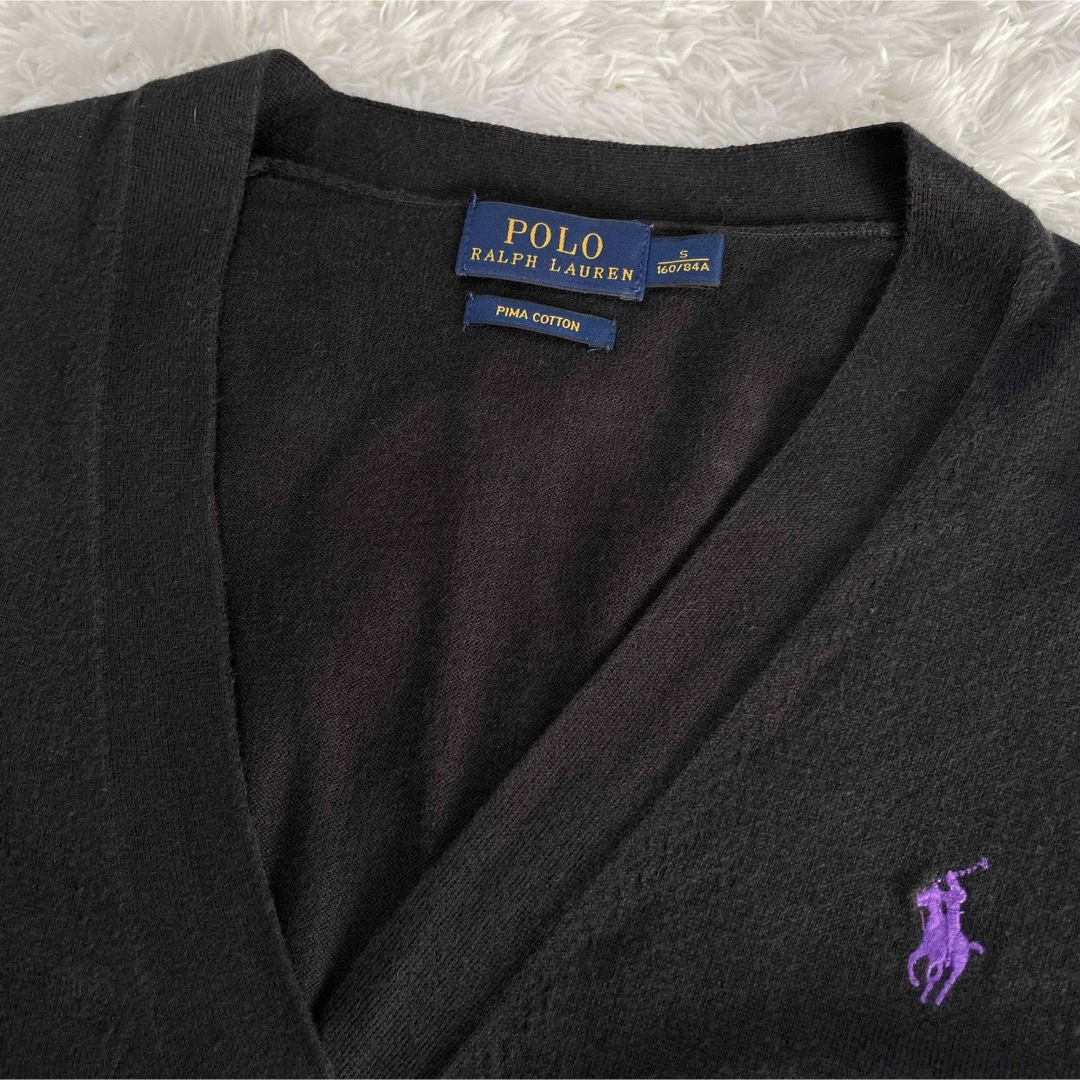 POLO RALPH LAUREN(ポロラルフローレン)のポロラルフローレン　現行タグ　ピマコットン　ポニー刺繍　ロゴ刺繍　カーディガン レディースのトップス(カーディガン)の商品写真